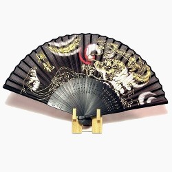 開運シルク扇子 翔龍